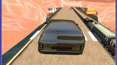 Train vs Super Car Racing Game